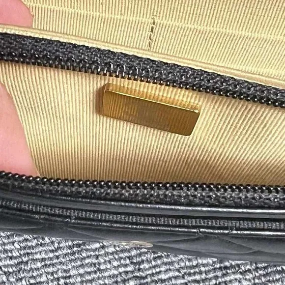 ❌SOLD❌✨ Chanel Limited Edition Wallet on Chain — Black Lambskin (Microchipped) - Picture 9 of 14
